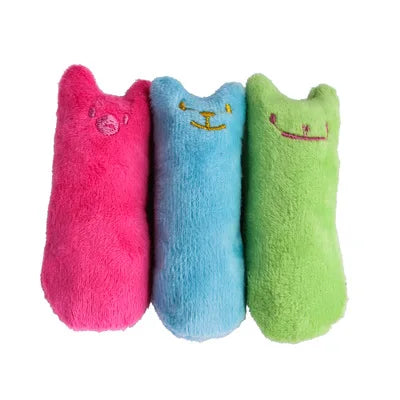 Teeth Grinding Catnip Toys Funny Interactive Plush Cat Toy Pet Kitten Chewing Vocal Toy Claws Thumb Bite Cat mint For Cats - MeLife GloBazzar