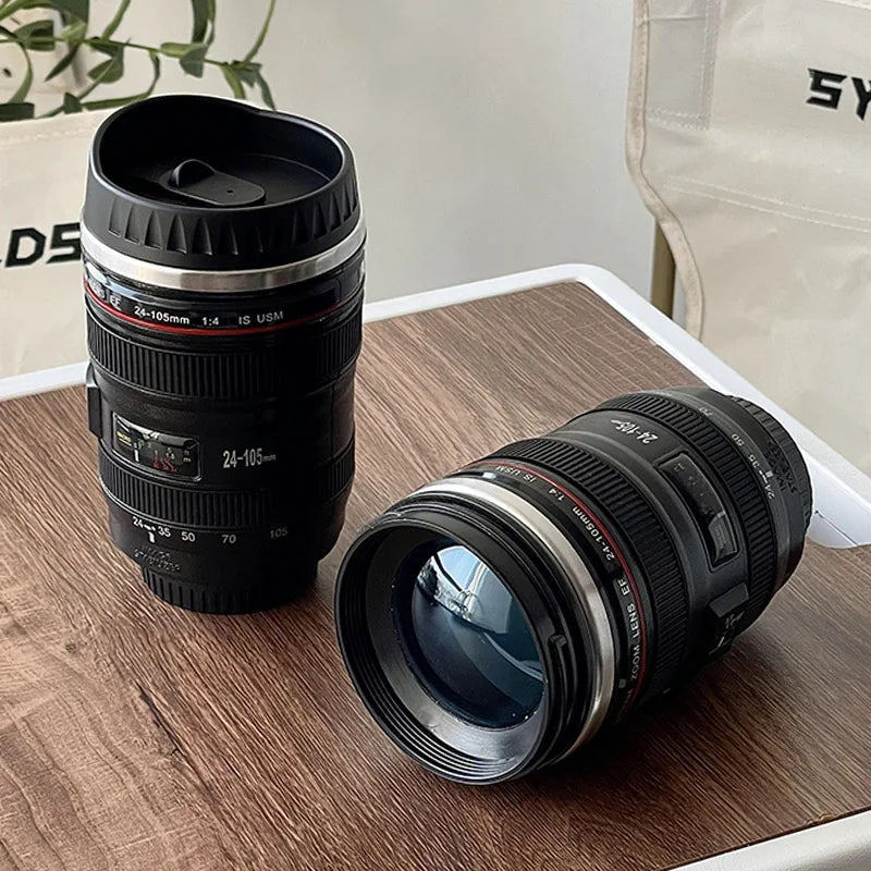 Camera Len Coffee Mug, Travel Coffee Photographer Tumbler, Excellent Gift for Photographer - MeLife GloBazzar