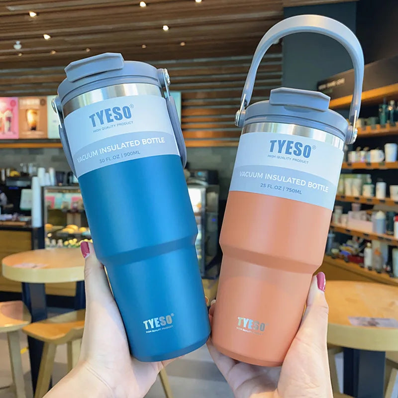 Tyeso Stainless Steel Coffee Thermos – 750ML/900ML Insulated Travel Mug - MeLife GloBazzar