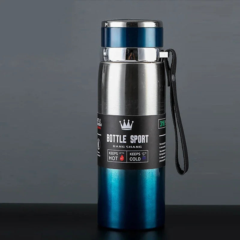 Double Wall Stainless Steel Water Bottle Thermos Bottle for Hot or Cold water Insulated Vacuum Flask for Sport - MeLife GloBazzar