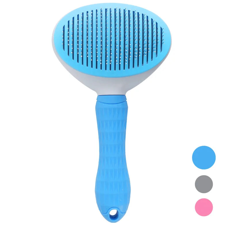 Self-cleaning Pet Hair Remove Comb Cat Slicker Brush Pet Hair Removal Comb For Cats Grooming Brushes Dog Combs Cat Accessories - MeLife GloBazzar