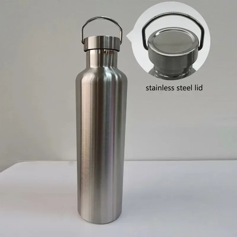 Double Wall Stainless Steel Water Bottle Thermos Bottle for Hot or Cold water Insulated Vacuum Flask for Sport - MeLife GloBazzar