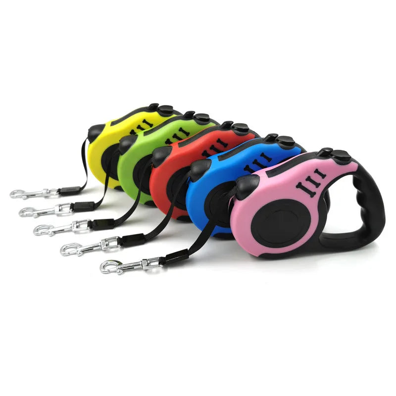 3 Meters 5 Meters Retractable Dog Leash Pet Leash Traction Rope Belt Automatic Flexible Leash For Small Medium Large Dog Product - MeLife GloBazzar