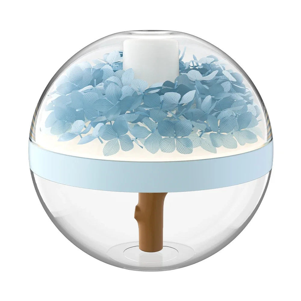 270ML Air Humidifier USB Rechargeable 800mAh Home Hydration Humidifier Colour LED Light Mist Maker Flower Humidificador - MeLife GloBazzar