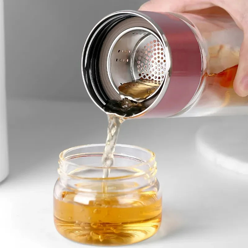 High Borosilicate Glass Double Layer Water Bottle - MeLife GloBazzar