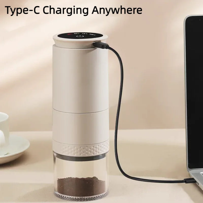 "Electric Coffee Grinder | 38 Adjustable Grind Levels | Portable & Rechargeable - MeLife GloBazzar