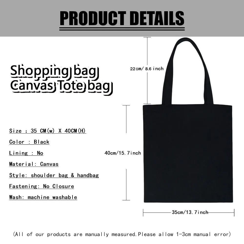 Kawaii Cats Cartoon Manga Tote Bag Beach Bag Shopper Bags Handbags Canvas Shoulder Bags Woman Shopping Bags High Capacity - MeLife GloBazzar