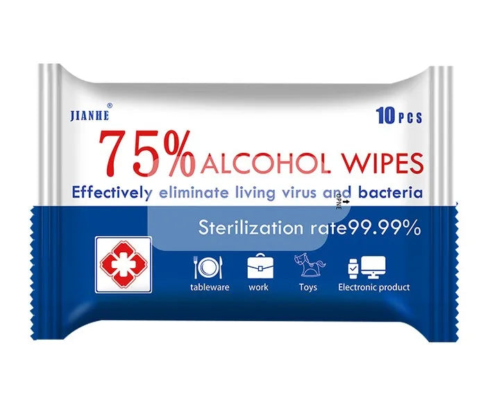 8 packs/lot Disinfect wet Wipes Soft alcohol wipe Antiseptic Pads Wet Wipes home Cleaning wholesale wet tissue - MeLife GloBazzar