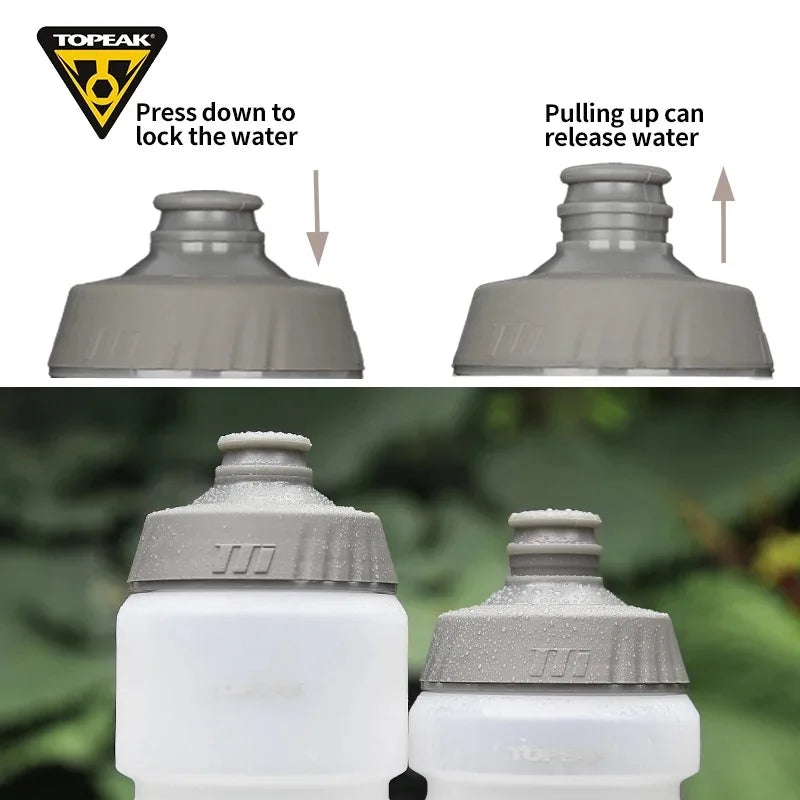Topeak BPA-free 650 750ml Squeezable Cycling Water Bottle Leak-proof Outdoor Sports Kettle Hiking Camping Riding Water Bidon - MeLife GloBazzar