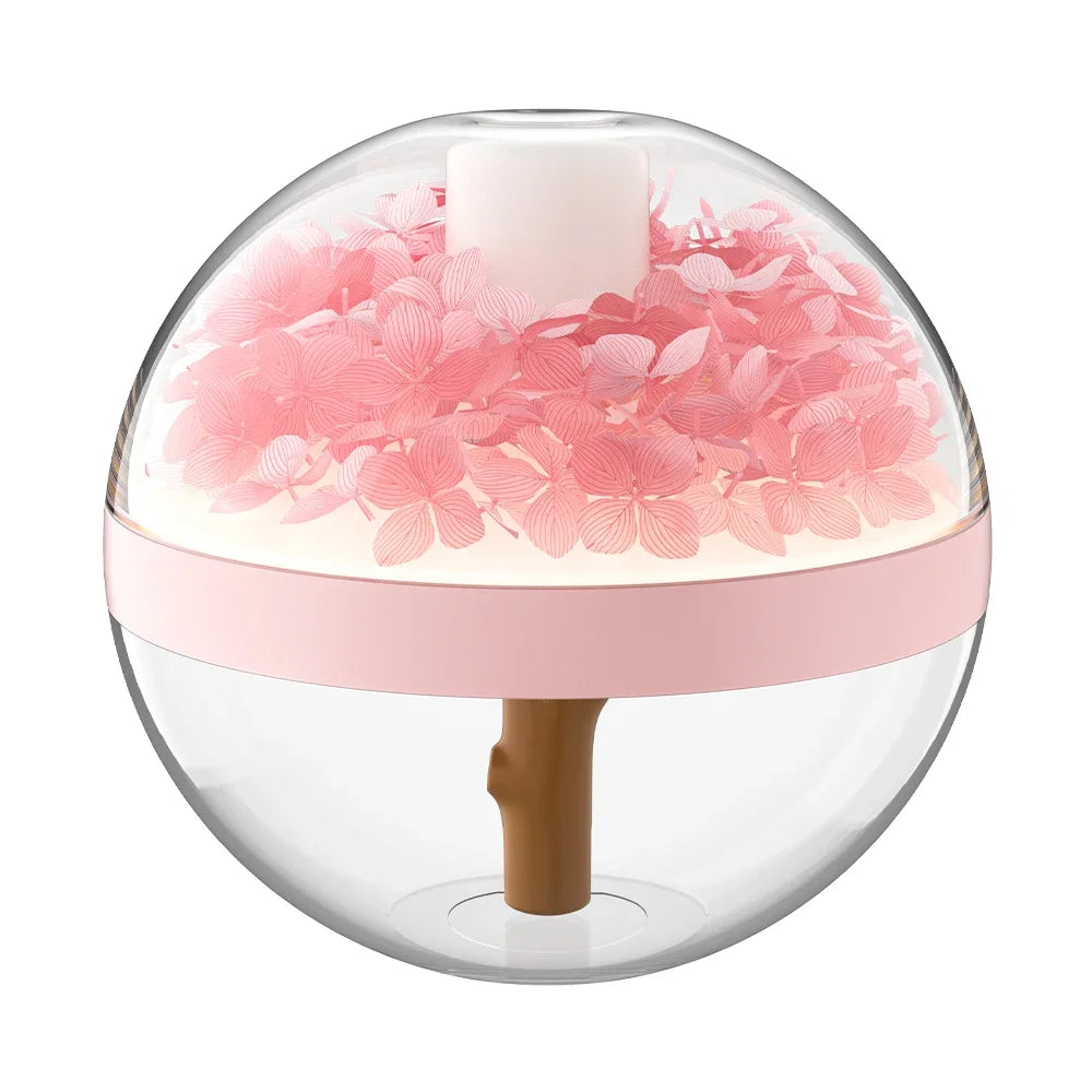 270ML Air Humidifier USB Rechargeable 800mAh Home Hydration Humidifier Colour LED Light Mist Maker Flower Humidificador - MeLife GloBazzar