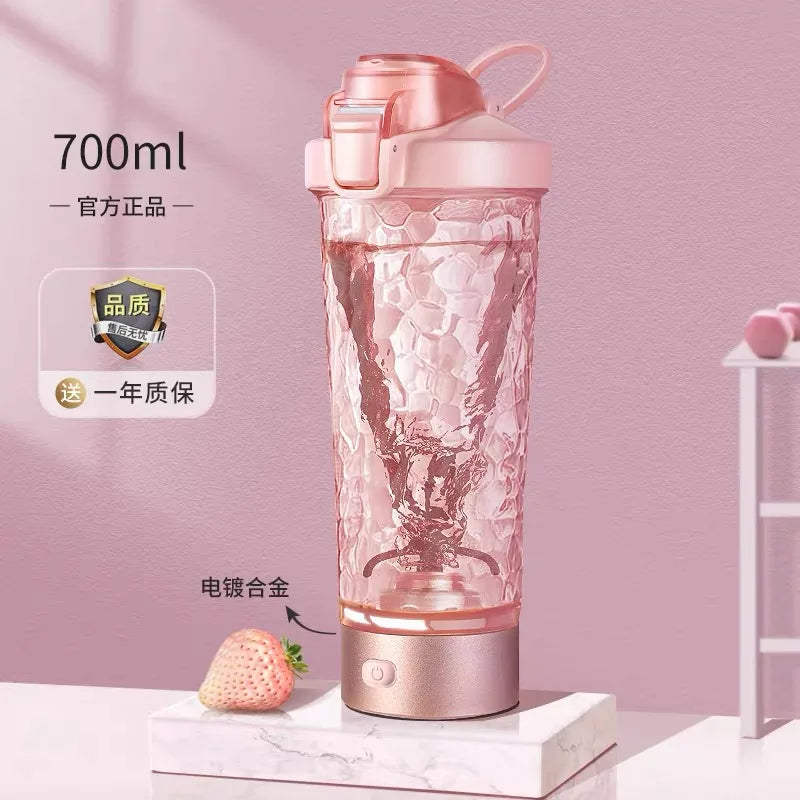 650ml USB Electric Portable Whey Protein Shaker bottle Tumbler Fully Automatic Stirring Cup Rechargeable Gym BA Free Cocktail Blend - MeLife GloBazzar