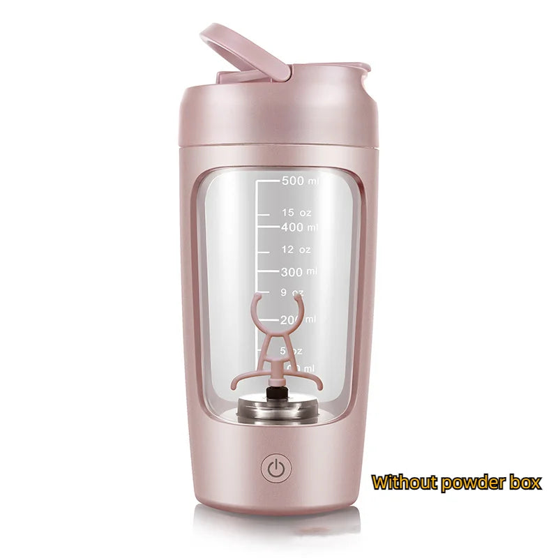 650ml USB Electric Portable Whey Protein Shaker bottle Tumbler Fully Automatic Stirring Cup Rechargeable Gym BA Free Cocktail Blend - MeLife GloBazzar