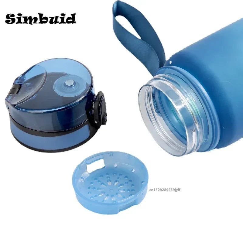 Large Capacity Sport Water Bottle Leak Proof Colorful Plastic Cup Drinking Outdoor Travel Portable Gym Fitness Jug - MeLife GloBazzar
