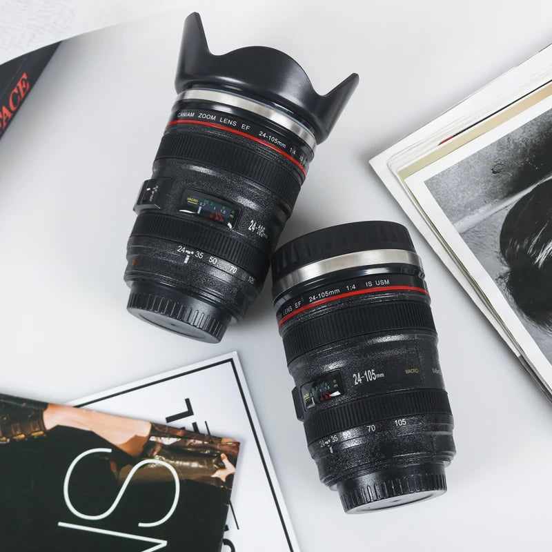 Camera Len Coffee Mug, Travel Coffee Photographer Tumbler, Excellent Gift for Photographer - MeLife GloBazzar