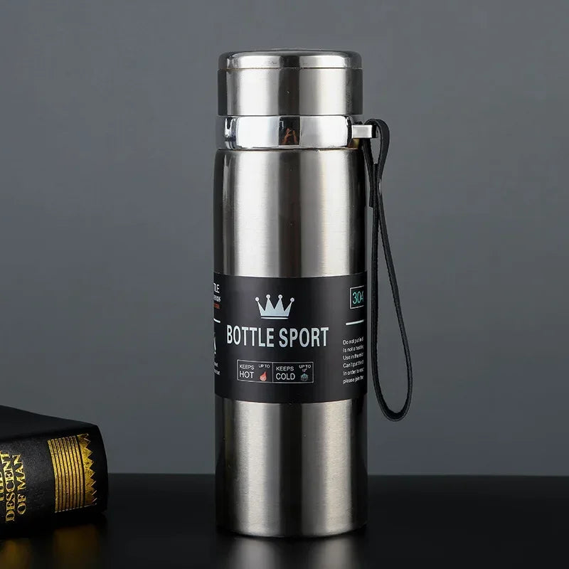 Double Wall Stainless Steel Water Bottle Thermos Bottle for Hot or Cold water Insulated Vacuum Flask for Sport - MeLife GloBazzar
