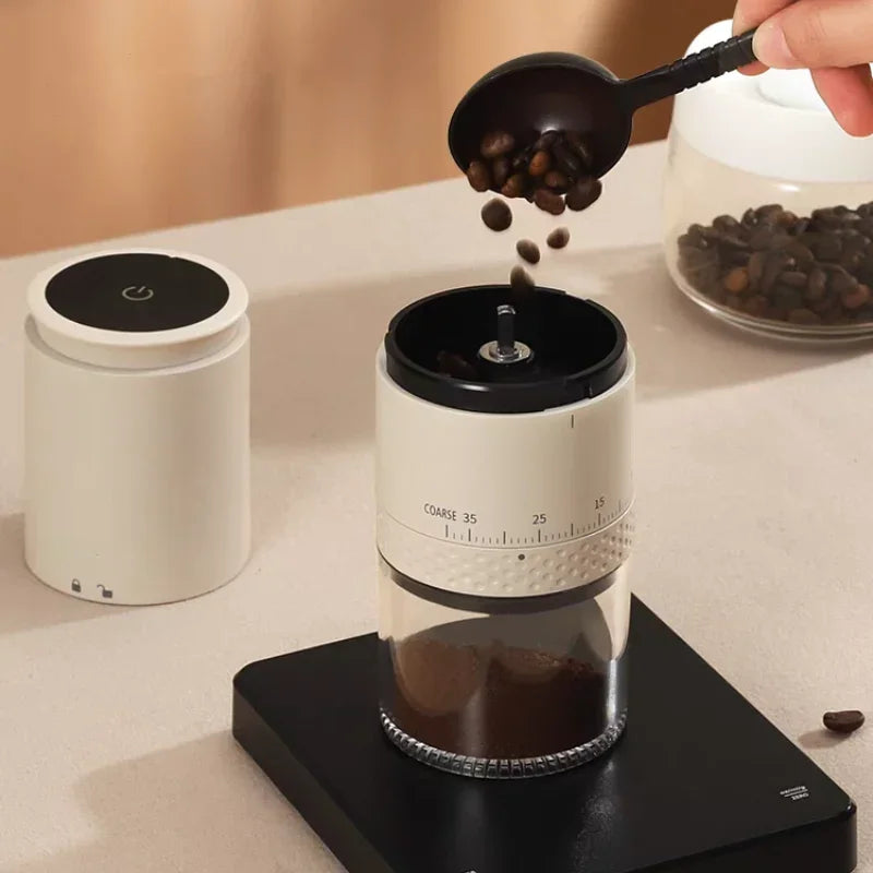 "Electric Coffee Grinder | 38 Adjustable Grind Levels | Portable & Rechargeable - MeLife GloBazzar