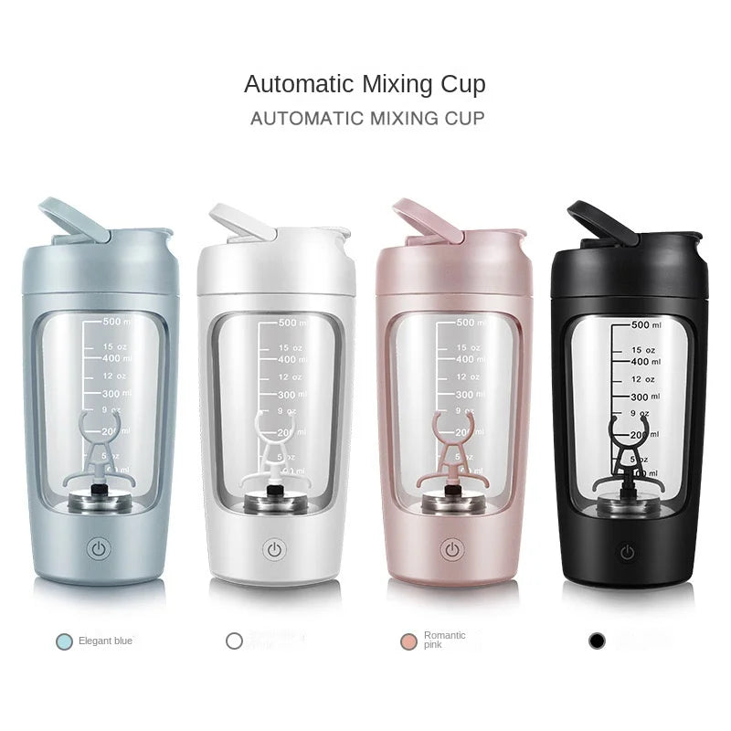 650ml USB Electric Portable Whey Protein Shaker bottle Tumbler Fully Automatic Stirring Cup Rechargeable Gym BA Free Cocktail Blend - MeLife GloBazzar
