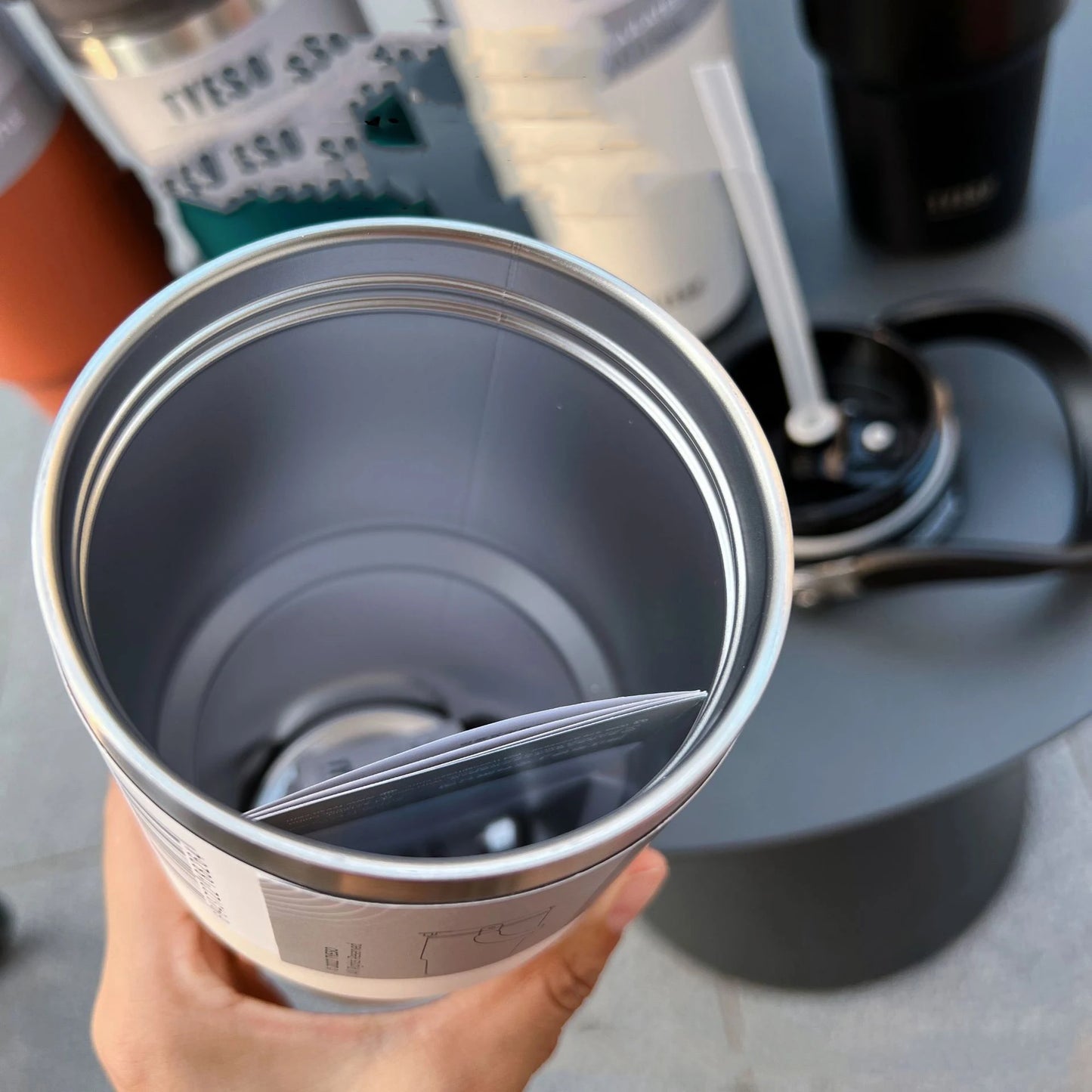 Tyeso Stainless Steel Coffee Thermos – 750ML/900ML Insulated Travel Mug - MeLife GloBazzar