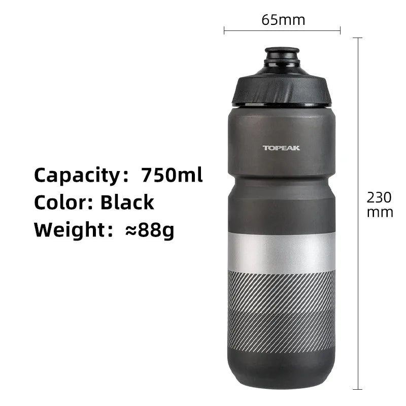 Topeak BPA-free 650 750ml Squeezable Cycling Water Bottle Leak-proof Outdoor Sports Kettle Hiking Camping Riding Water Bidon - MeLife GloBazzar