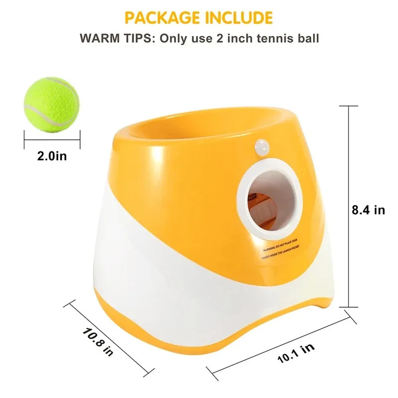 Dog Tennis Ball Launcher Dogs Chase Automatic Toys Automatic Fun Interactive Machine Fun Interactive Catapult Throw Rechargable - MeLife GloBazzar