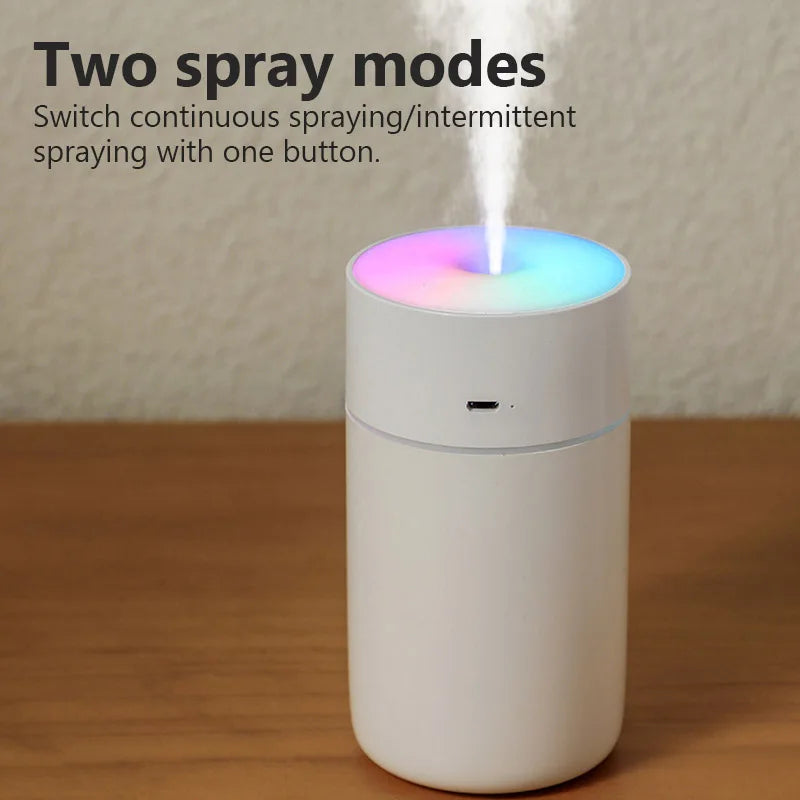 Colorful Portable Air Humidifier USB Rechargeable Wireless Home Car Mini Air Atomizer Aroma humidificador Essential Oil Diffuser - MeLife GloBazzar