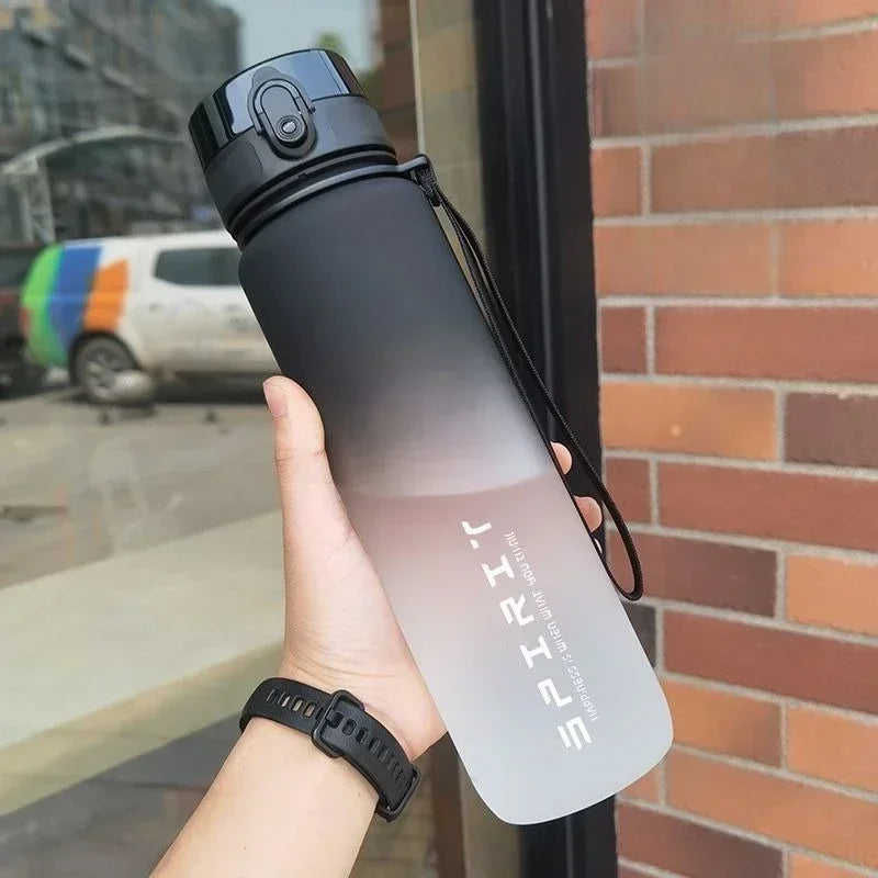 Large Capacity Sport Water Bottle Leak Proof Colorful Plastic Cup Drinking Outdoor Travel Portable Gym Fitness Jug - MeLife GloBazzar