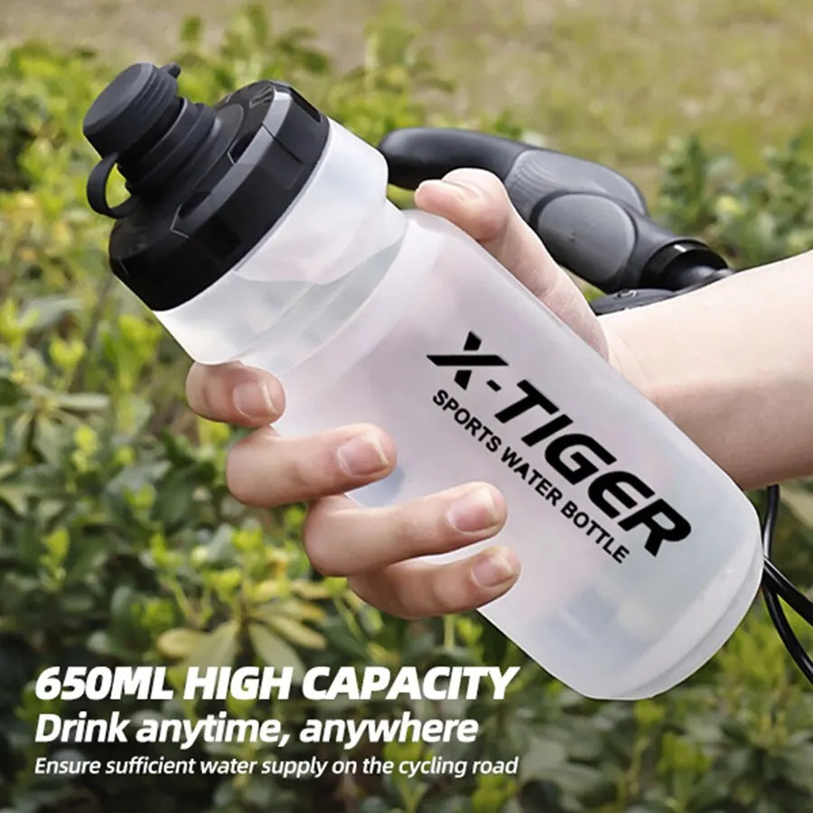 X-TIGER Cycling Water Bottle – 650ML Leakproof Sports Squeeze Cup - MeLife GloBazzar