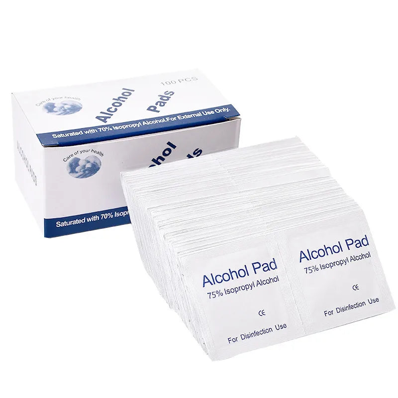 50/100Pcs 75% Alcohol Wipes Individually Wrapped for Disposable Cleaning Pads Home Disinfectant Wipes Screen Glasses Clean Towel - MeLife GloBazzar