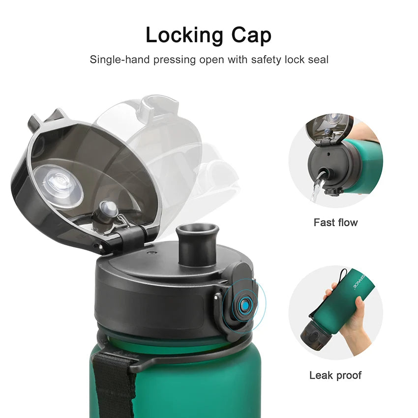 UZSPACE Tritan Shaker Bottle 3026 – BPA-Free & Leakproof for Outdoor Travel - MeLife GloBazzar