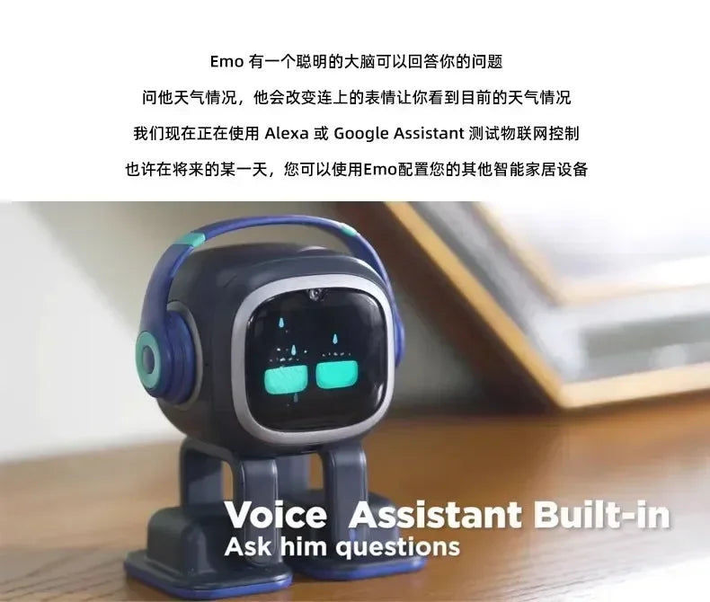 Emo Robot Emopet Intelligent Emotional Voice Interaction Accompanies Ai Desktop Kids Electronic Pet Christmas Children Gifts - MeLife GloBazzar