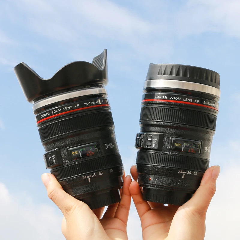 Camera Len Coffee Mug, Travel Coffee Photographer Tumbler, Excellent Gift for Photographer - MeLife GloBazzar