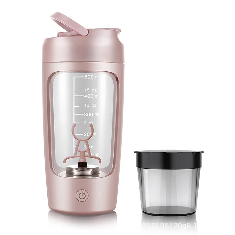 650ml USB Electric Portable Whey Protein Shaker bottle Tumbler Fully Automatic Stirring Cup Rechargeable Gym BA Free Cocktail Blend - MeLife GloBazzar