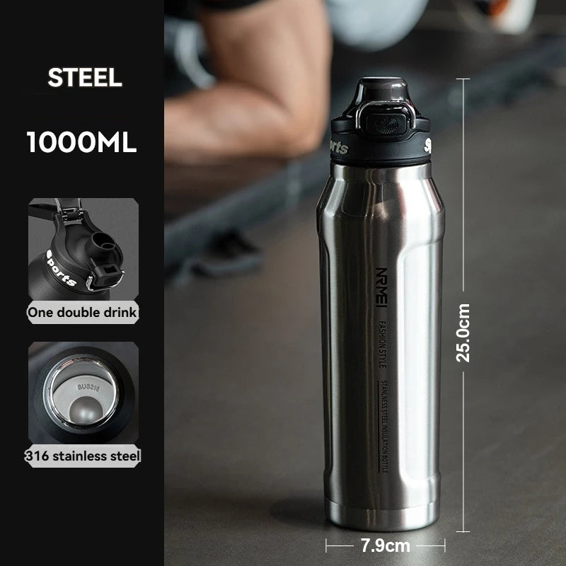 1.5L Thermos Water Bottle Stainless Steel Vacuum Flas Tumbler Coffee Cup Insulated Hot Tea And Cold Water Bottle Thermal Drink - MeLife GloBazzar