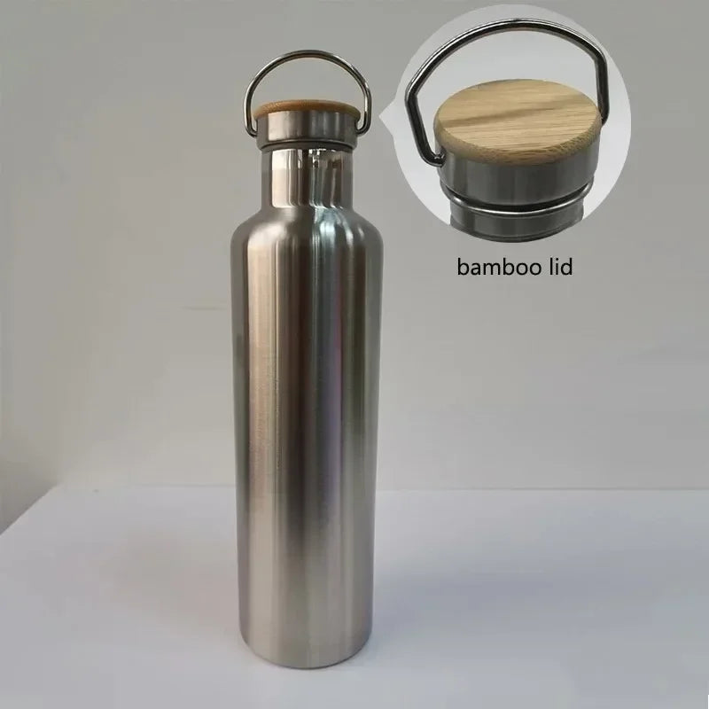 Double Wall Stainless Steel Water Bottle Thermos Bottle for Hot or Cold water Insulated Vacuum Flask for Sport - MeLife GloBazzar