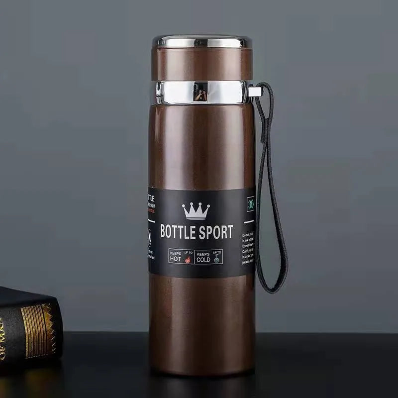 Double Wall Stainless Steel Water Bottle Thermos Bottle for Hot or Cold water Insulated Vacuum Flask for Sport - MeLife GloBazzar