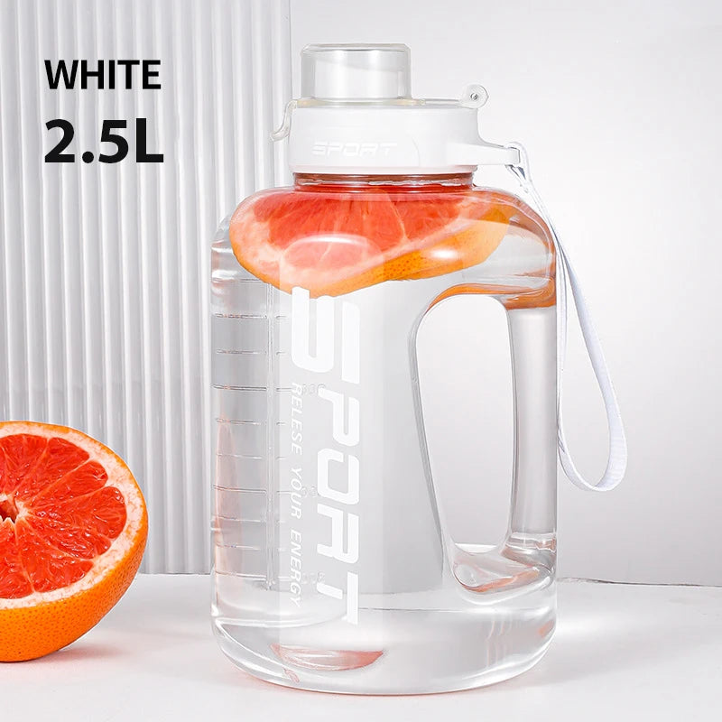 1.2L/1.7L/2.5L Big Belly Large Capacity Water Bottle for Sports - MeLife GloBazzar
