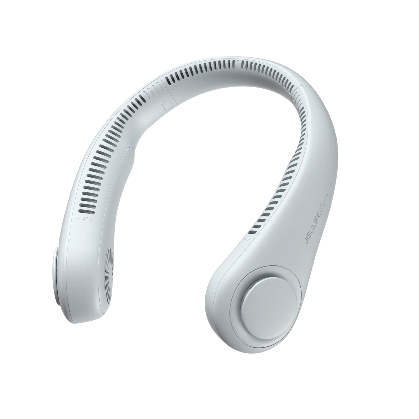 JISULIFE Portable Neck Fan, 4000 mAh Battery Rechargeable,5 Speeds Adjustable,Twistable Hands-Free Bladeless Neckband for Sports - MeLife GloBazzar