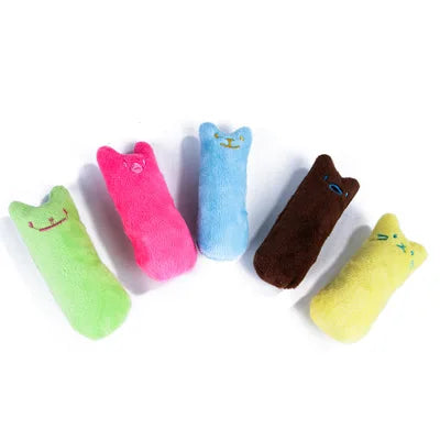 Teeth Grinding Catnip Toys Funny Interactive Plush Cat Toy Pet Kitten Chewing Vocal Toy Claws Thumb Bite Cat mint For Cats - MeLife GloBazzar