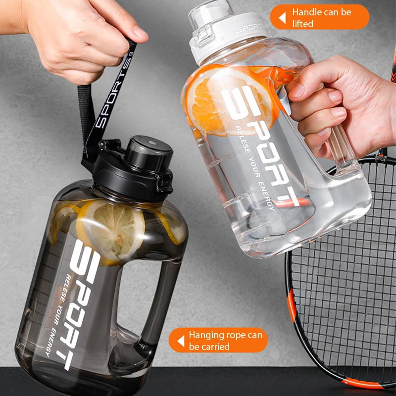 1.2L/1.7L/2.5L Big Belly Large Capacity Water Bottle for Sports