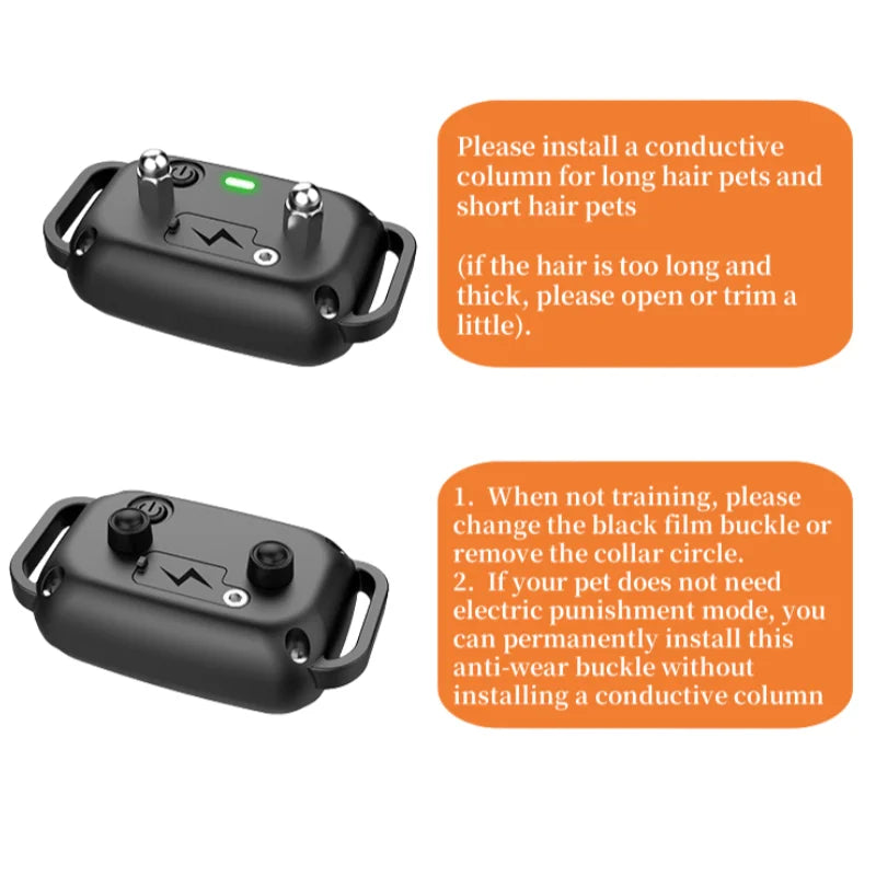 800m Digital Dog Training Collar Waterproof Rechargeable Remote Control Pet with LCD Display for All Size Shock Vibration Sound - MeLife GloBazzar