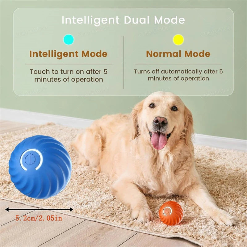 Smart Dog Toy Ball Electronic Interactive Pet Toy Moving Ball USB Automatic Moving Bouncing for Puppy Birthday Gift Cat Products - MeLife GloBazzar