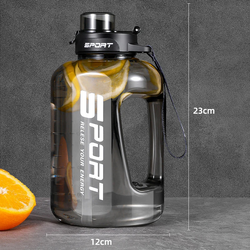 1.2L/1.7L/2.5L Big Belly Large Capacity Water Bottle for Sports