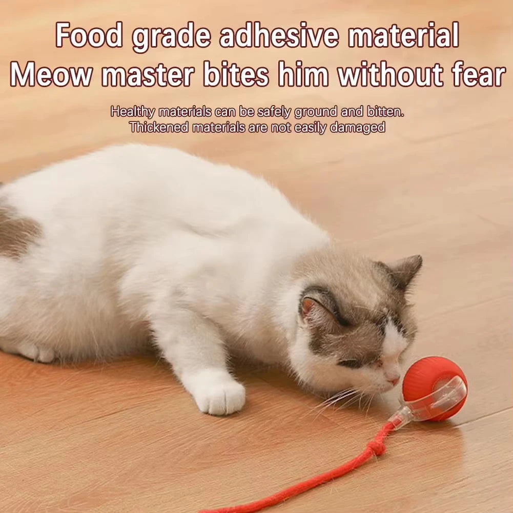 1/2PCS Interactive Cat Toys Ball Auto Electric Rolling Ball Toys for Cats/Kitty Pets Smart Automatic Teaser USB Rechargeable - MeLife GloBazzar