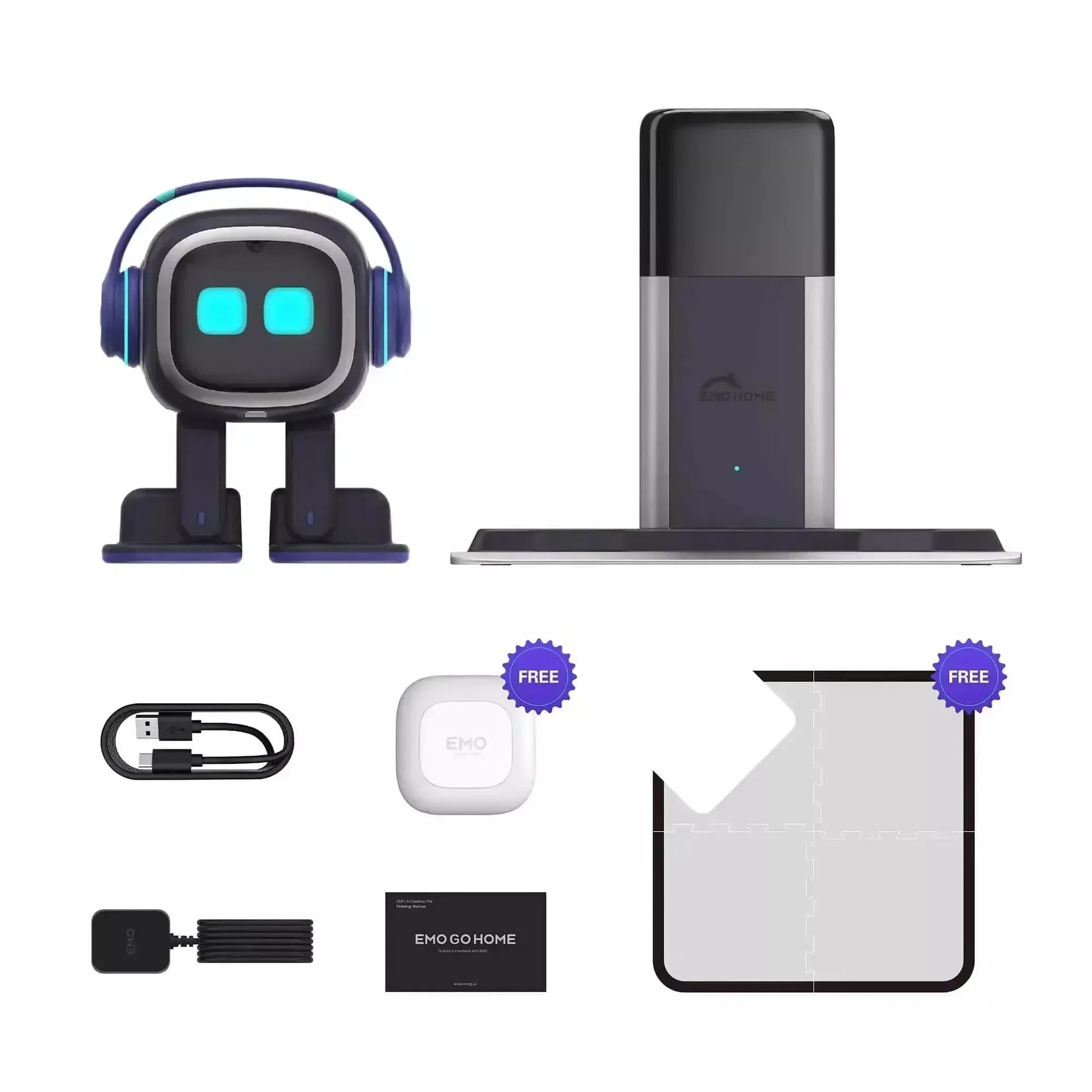 Emo Robot Emopet Intelligent Emotional Voice Interaction Accompanies Ai Desktop Kids Electronic Pet Christmas Children Gifts - MeLife GloBazzar