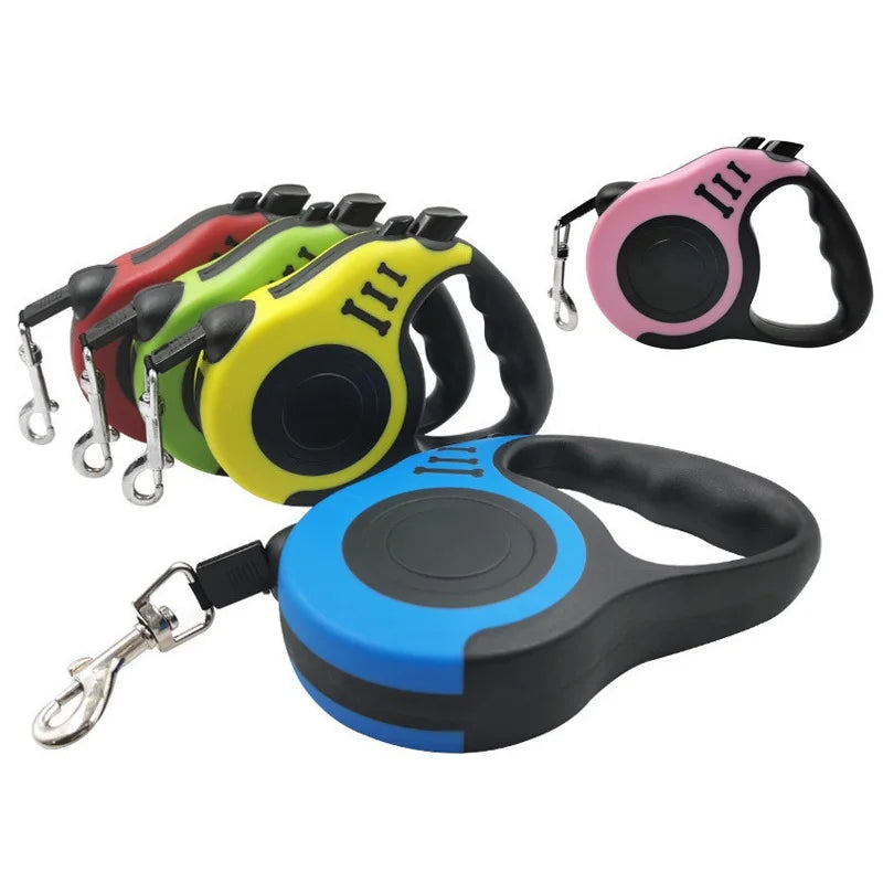 3 Meters 5 Meters Retractable Dog Leash Pet Leash Traction Rope Belt Automatic Flexible Leash For Small Medium Large Dog Product - MeLife GloBazzar