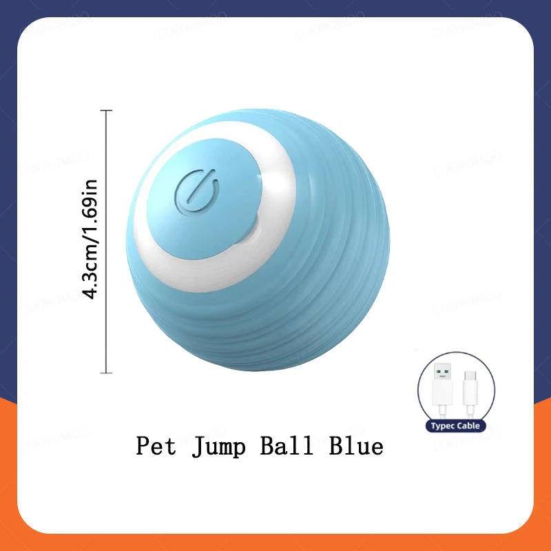 Smart Dog Toy Ball Electronic Interactive Pet Toy Moving Ball USB Automatic Moving Bouncing for Puppy Birthday Gift Cat Products - MeLife GloBazzar
