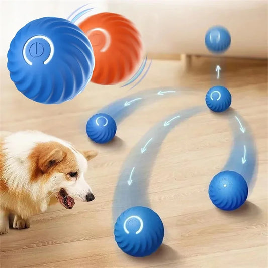 Smart Dog Toy Ball Electronic Interactive Pet Toy Moving Ball USB Automatic Moving Bouncing for Puppy Birthday Gift Cat Products - MeLife GloBazzar