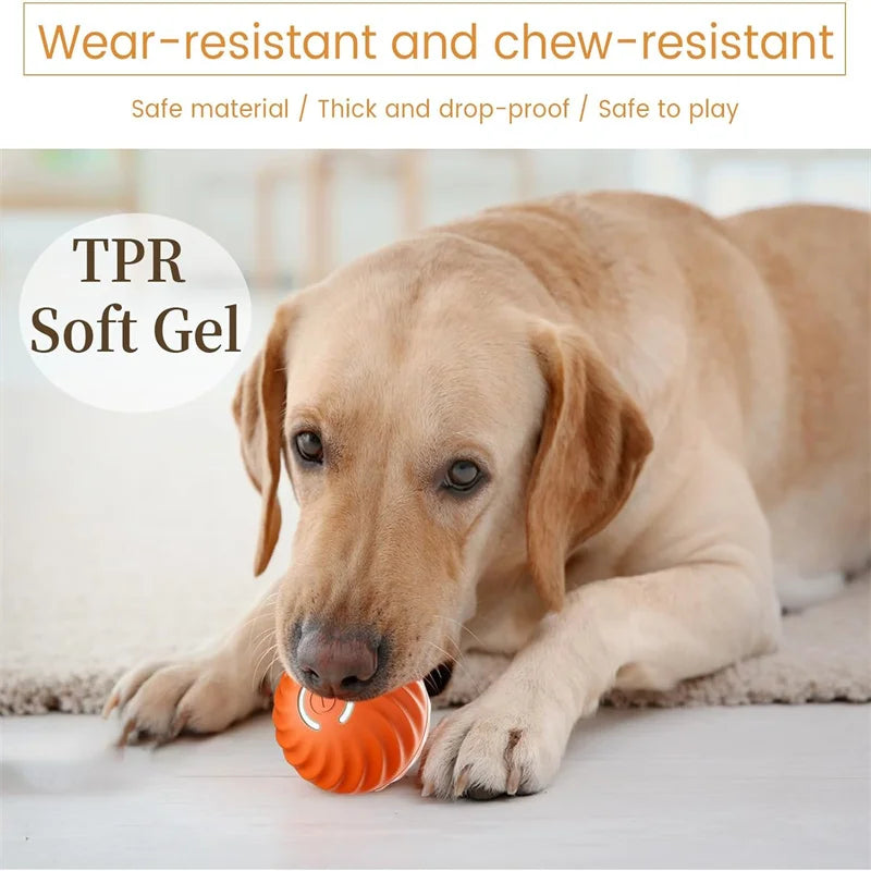 Smart Dog Toy Ball Electronic Interactive Pet Toy Moving Ball USB Automatic Moving Bouncing for Puppy Birthday Gift Cat Products - MeLife GloBazzar