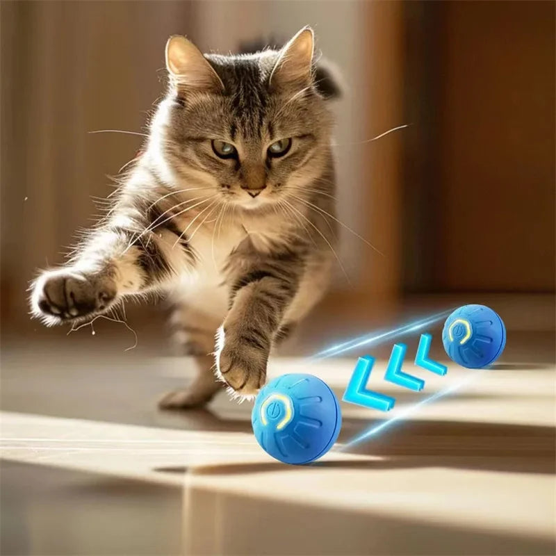 Smart Dog Toy Ball Electronic Interactive Pet Toy Moving Ball USB Automatic Moving Bouncing for Puppy Birthday Gift Cat Products - MeLife GloBazzar