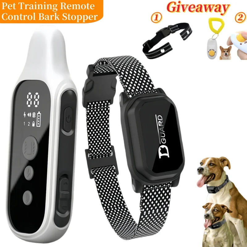 800m Digital Dog Training Collar Waterproof Rechargeable Remote Control Pet with LCD Display for All Size Shock Vibration Sound - MeLife GloBazzar
